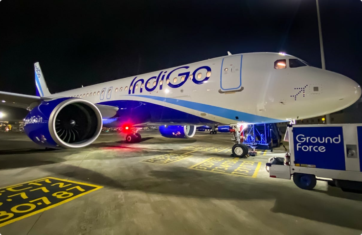 Indigo Airplane